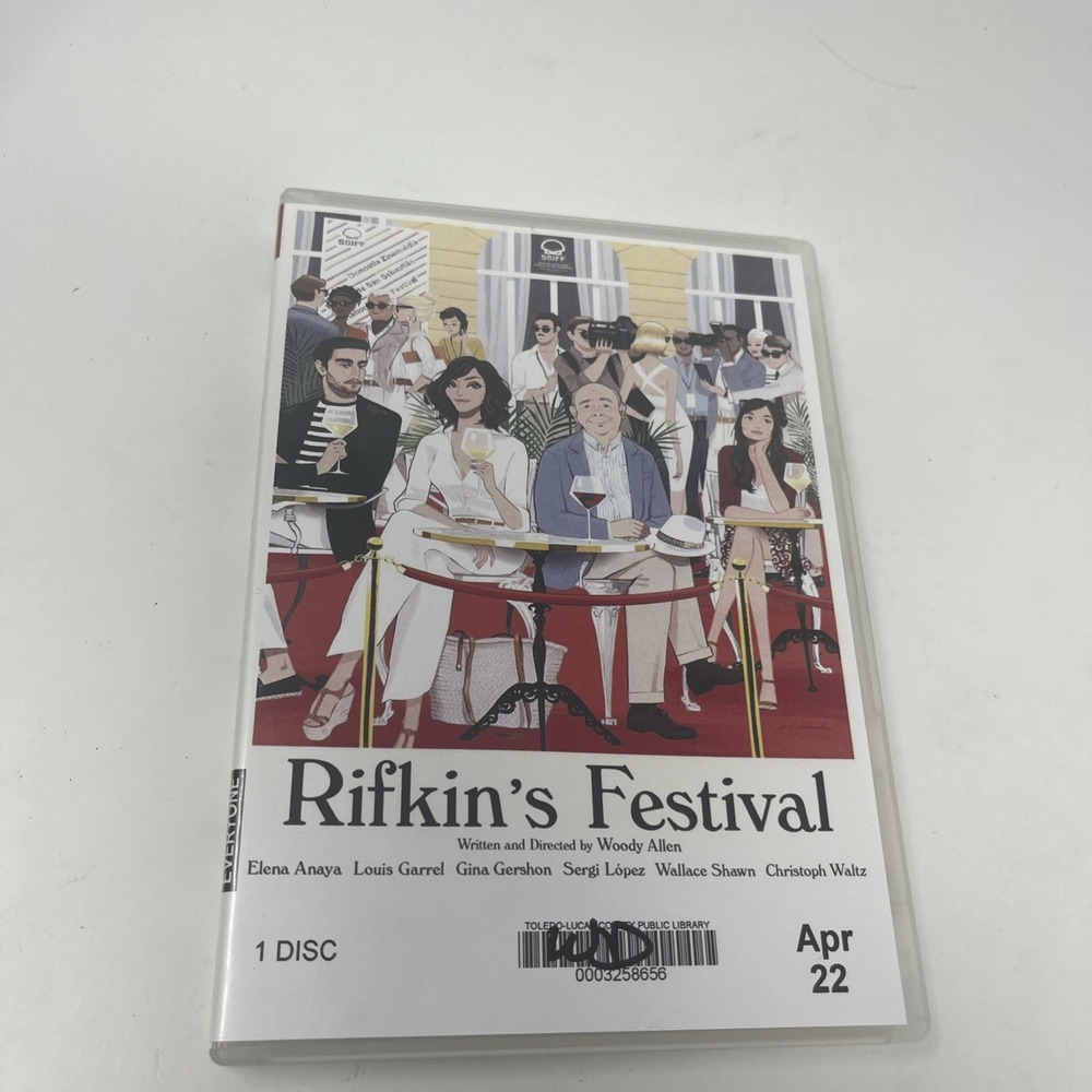 Rifkin's Festival DVD, Gina Gershon,Wallace Shawn,Louis Garrel, Woody